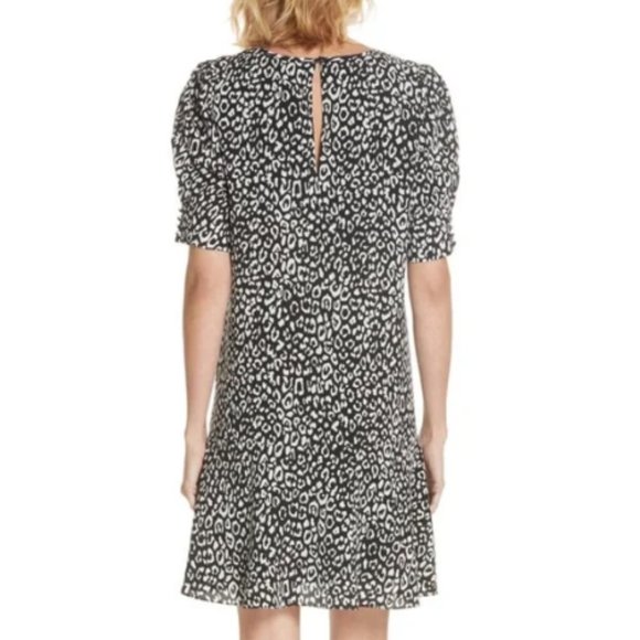 Joie Angeni Leopard Print Puff Sleeve Dress - Picture 2 of 3